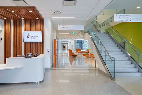 Cortellucci Vaughan Hospital terazzo flooring