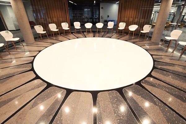 Fanshawe’s Institute for Indigenous Learning terrazzo flooring